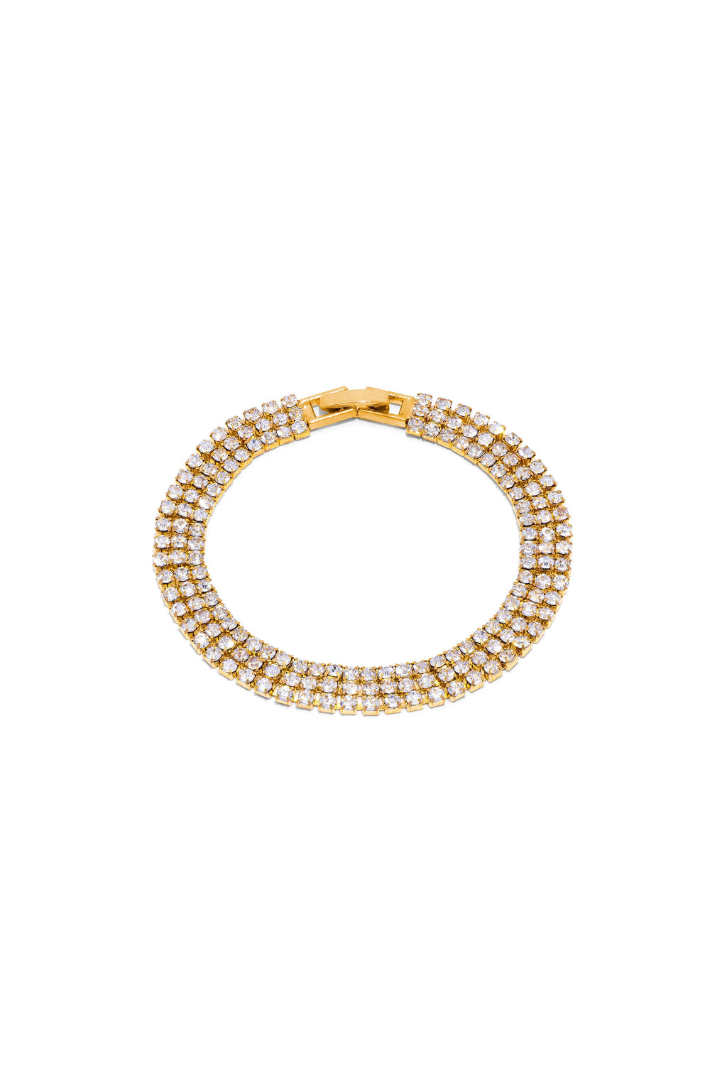 Vestopazzo Tennis Bracelet With Zircons - Bracelets in Kuwait | سوار تنس كلاسيكي مرصع بأحجار الزركون المتلألئة - Saya