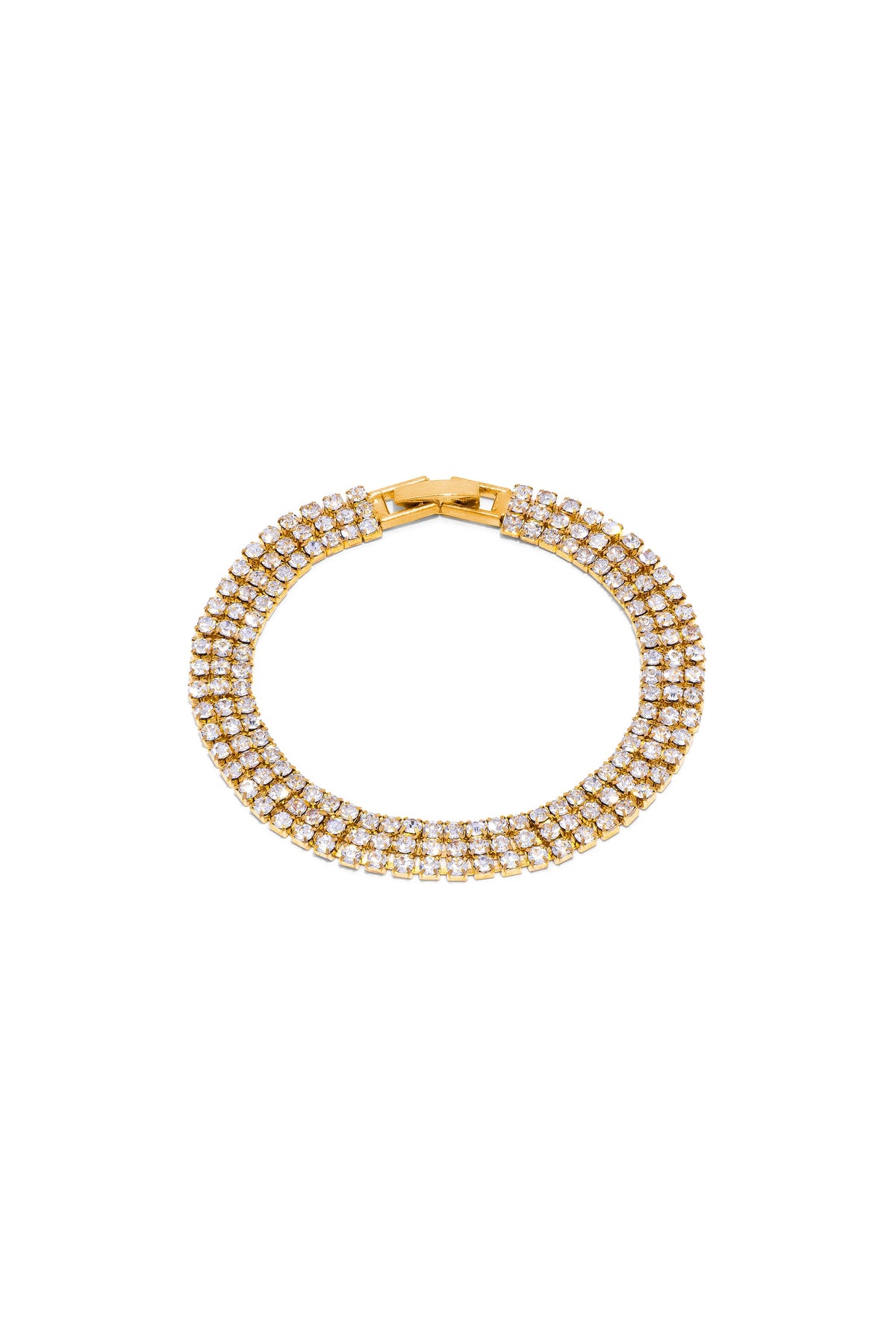Vestopazzo Tennis Bracelet With Zircons - Bracelets in Kuwait | سوار تنس كلاسيكي مرصع بأحجار الزركون المتلألئة - Saya