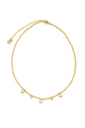 Vestopazzo Choker Star Charms - Necklaces in Kuwait | عقد تشوكر بتعليقات نجوم مطلي بالذهب ومرصع بالزركون - Saya