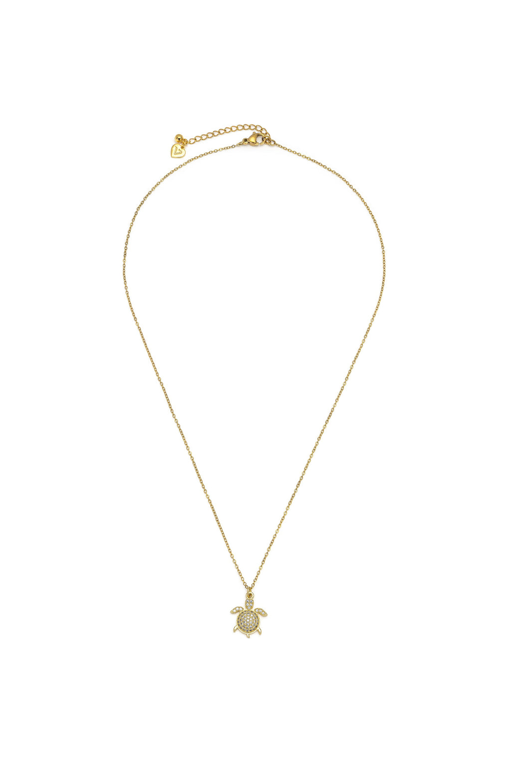 Vestopazzo Pavé Turtle Necklace - Necklaces in Kuwait | عقد بقلادة سلحفاة مرصعة بأحجار الزركون الدقيقة - Saya