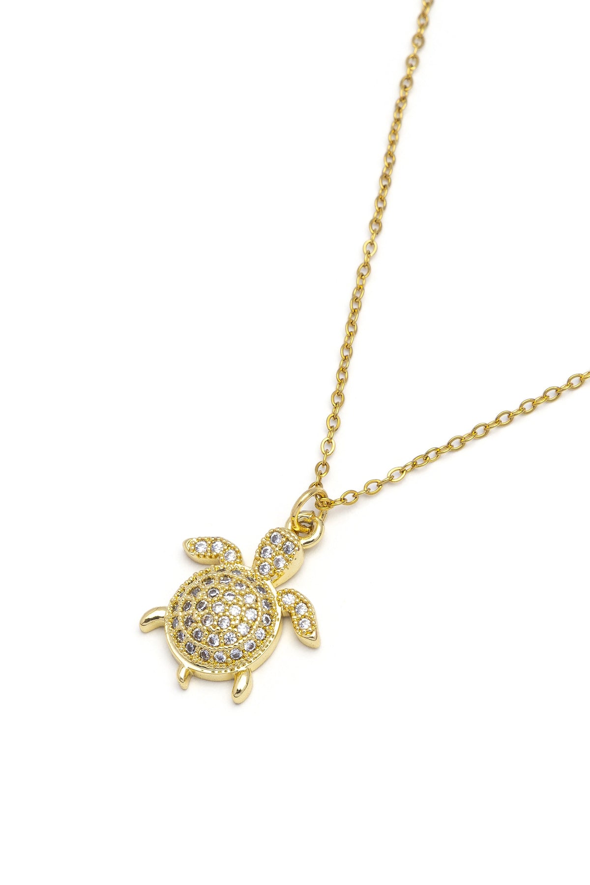 VESTOPAZZO - Pavé Turtle Necklace