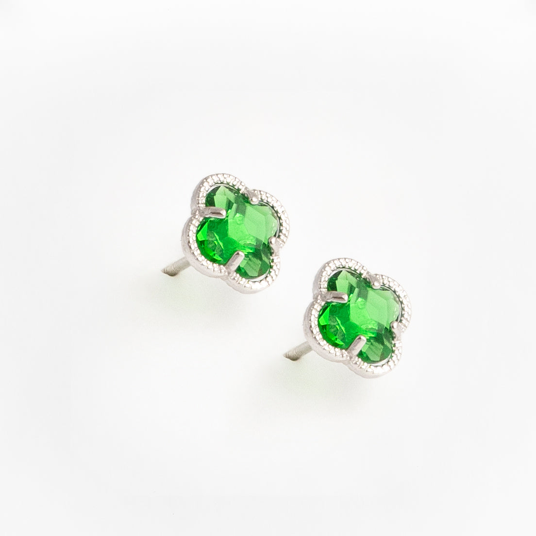 Clover | Earrings with Emerald Quartz