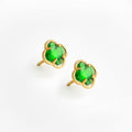 Clover | Earrings with Emerald Quartz