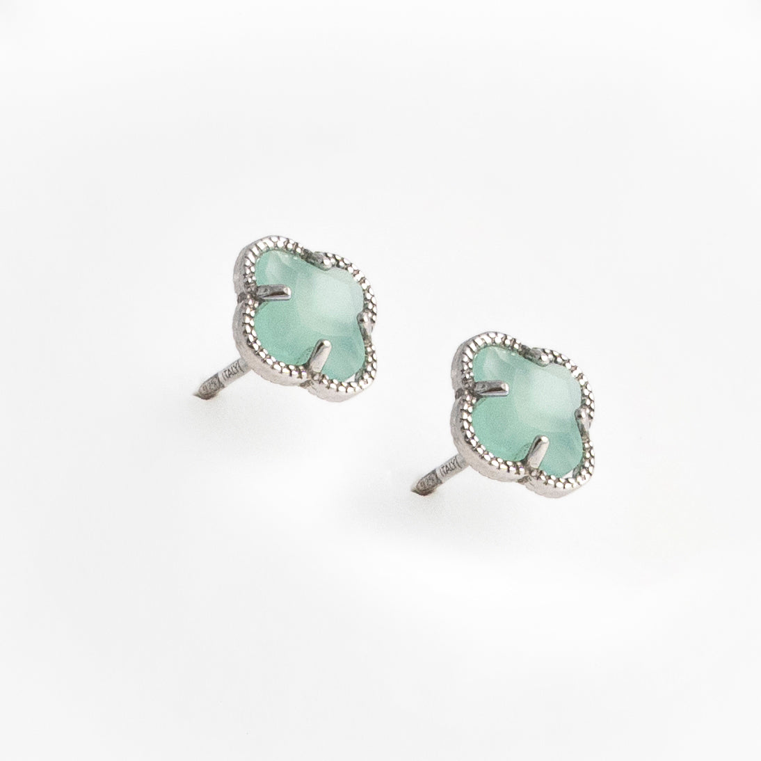 Clover | Earrings with Green Quartz