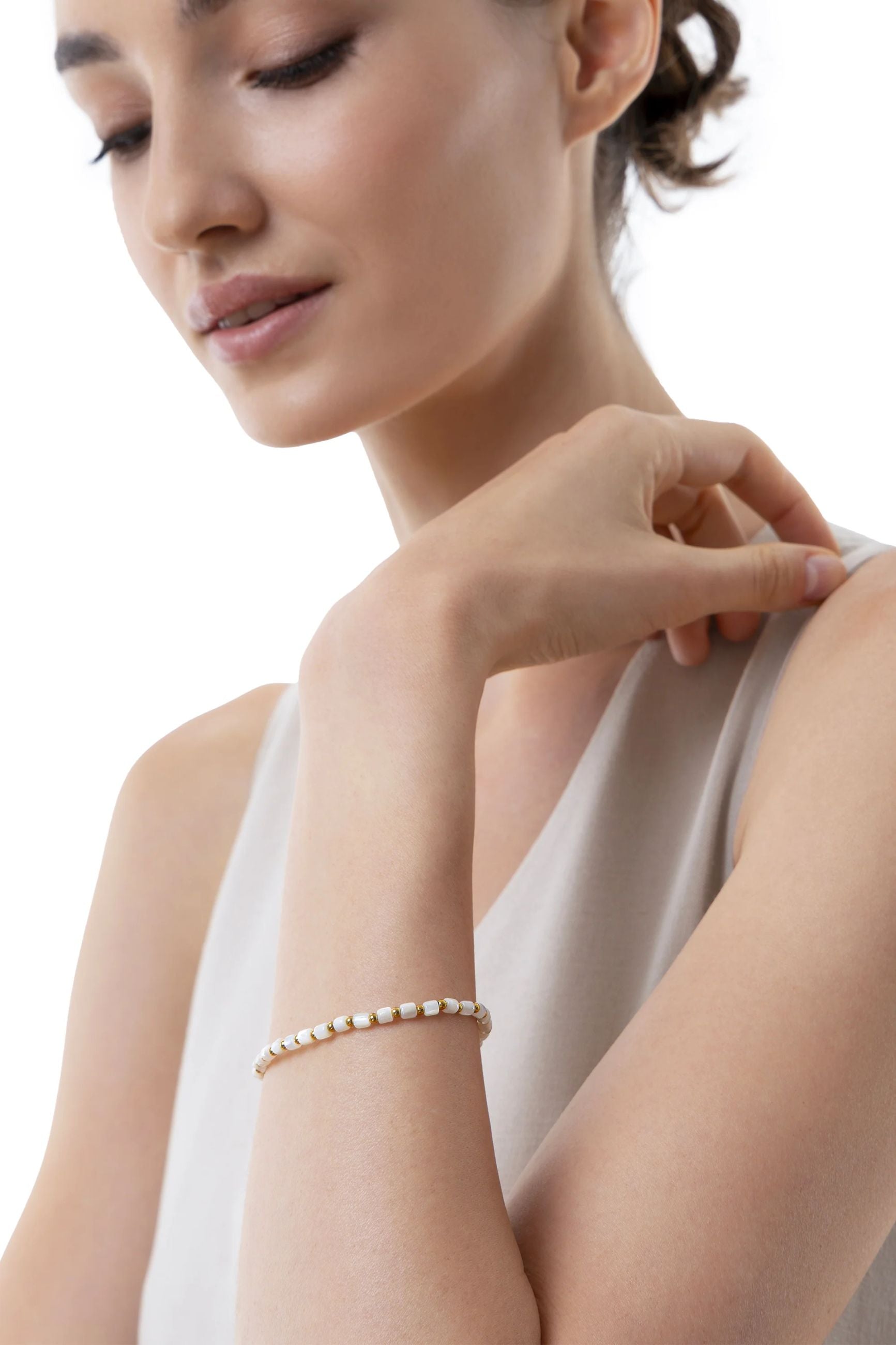 ELASTIC SPHERE CYLINDER BRACELET
