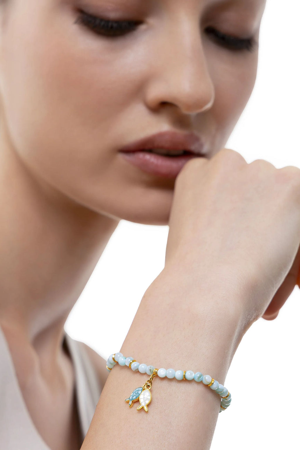 ELASTIC BRACELET WITH 2 FISHES