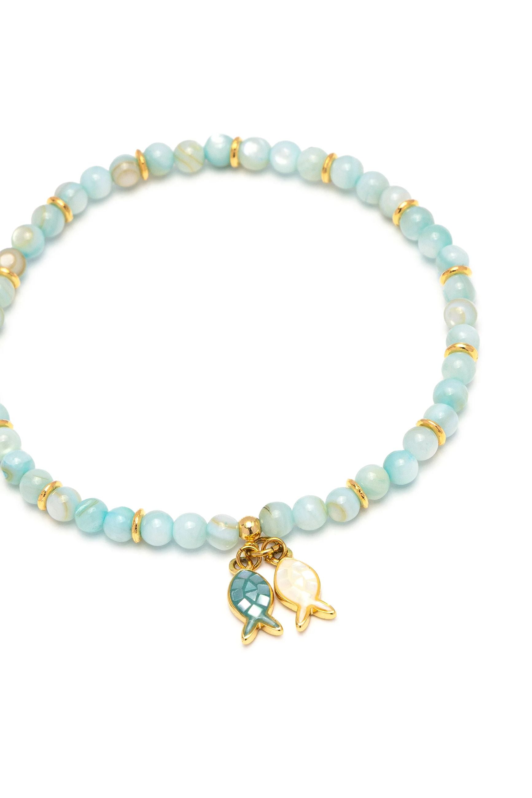 ELASTIC BRACELET WITH 2 FISHES