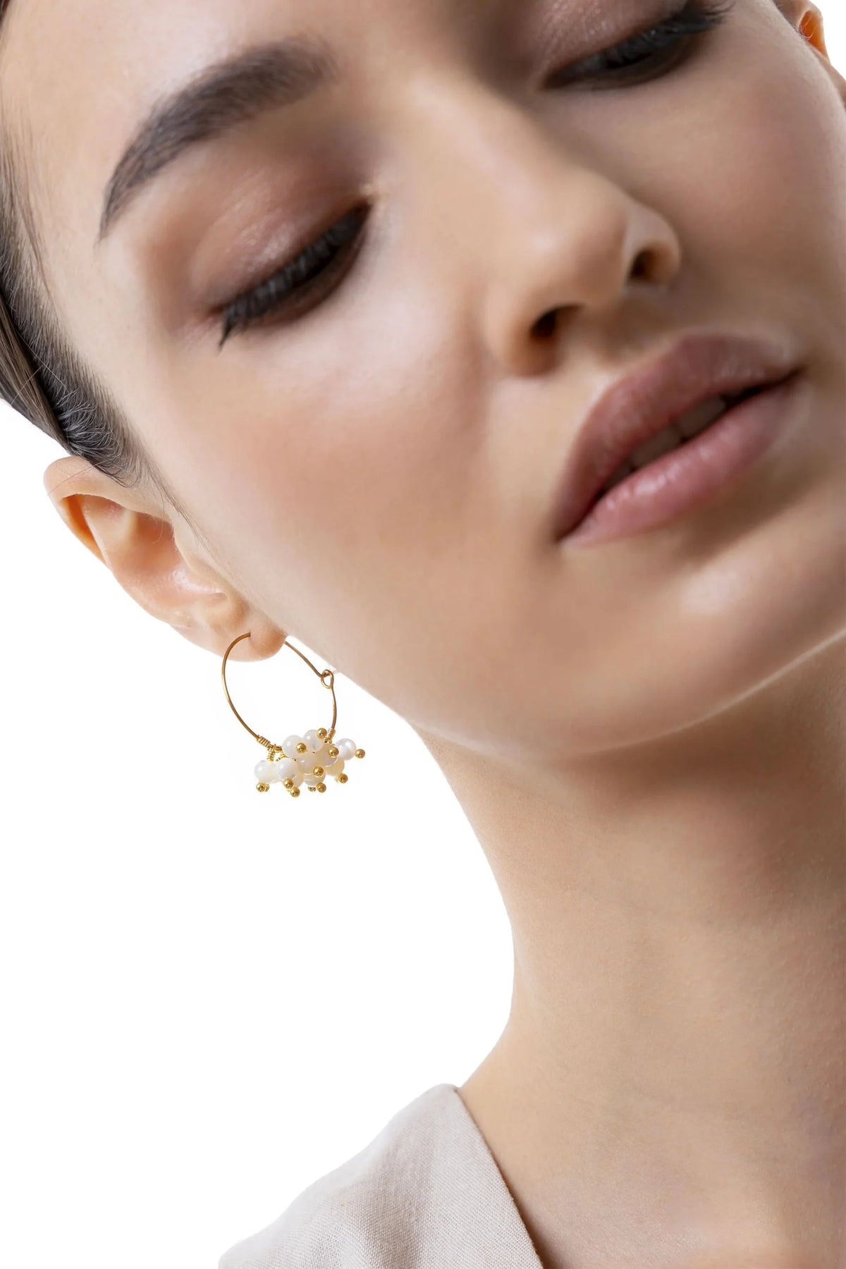 MOGRA HOOP EARRINGS