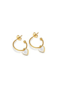 HEART HOOP EARRINGS