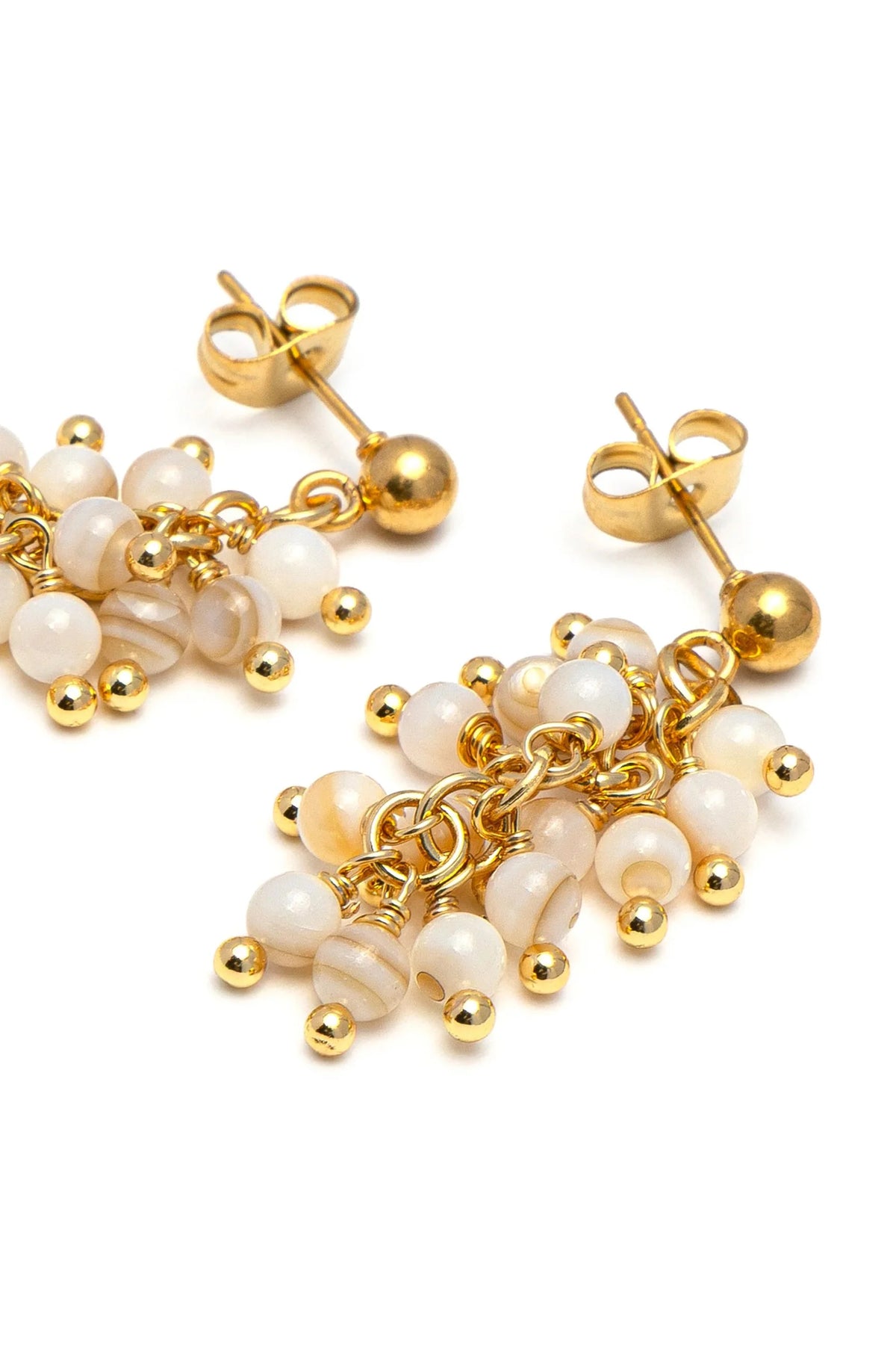 MOGRA MOTHER OF PEARL EARRINGS