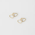 Double heart earrings