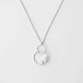 Ocean Wave | Double Hoop with Zircon Necklace