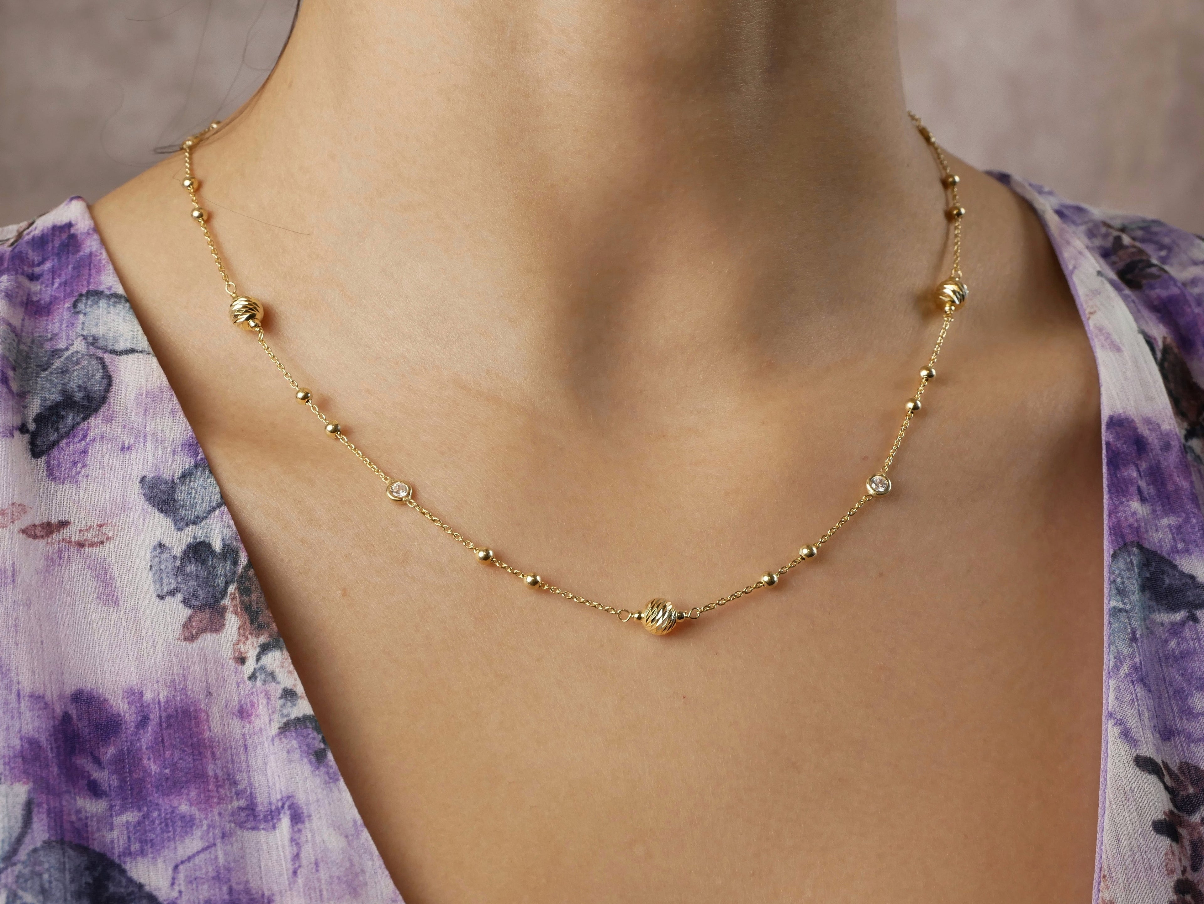 Classic Diamond Cut Necklace
