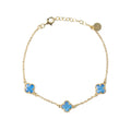 CLOVER | BRACELET WITH BLUE QUARTZ