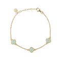 CLOVER | BRACELET WITH GREEN QUARTZ