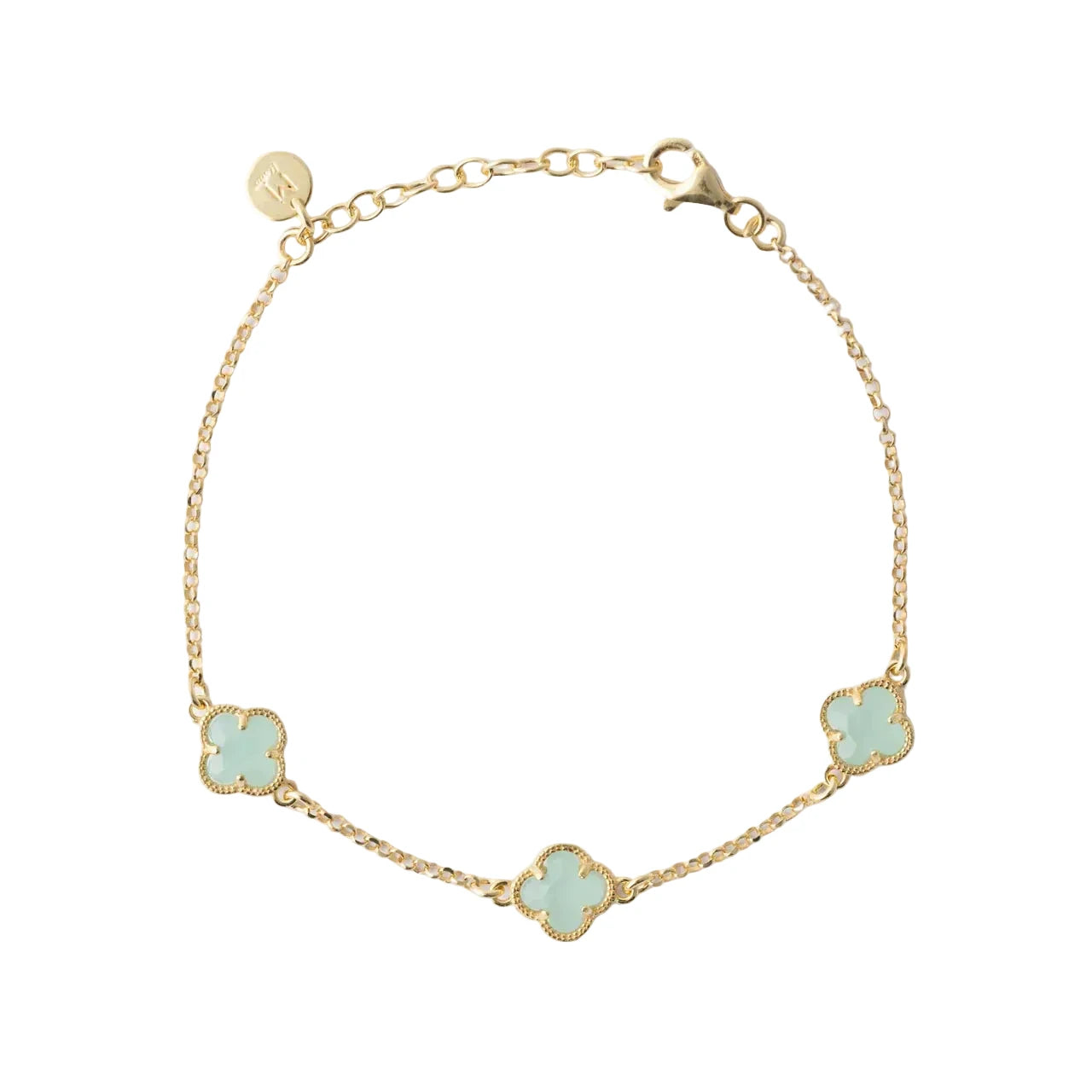 CLOVER | BRACELET WITH GREEN QUARTZ
