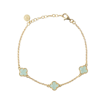 CLOVER | BRACELET WITH GREEN QUARTZ