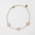 CLOVER | BRACELET WITH PINK QUARTZ