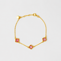CLOVER | BRACELET WITH RED QUARTZ