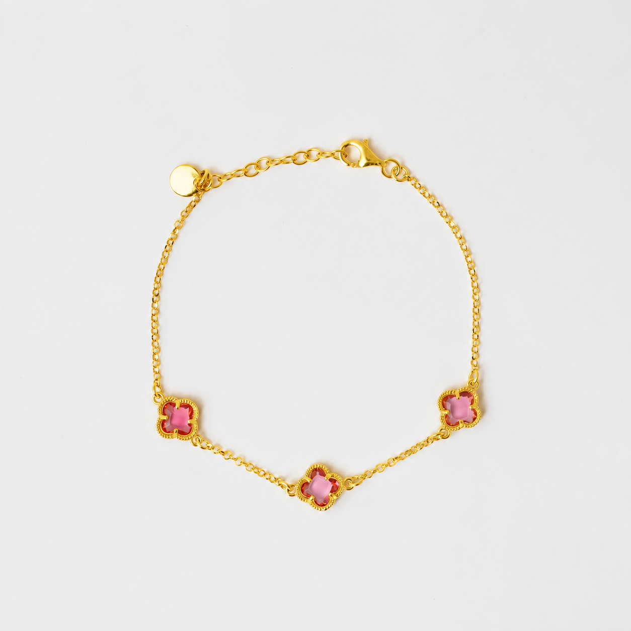 CLOVER | BRACELET WITH RED QUARTZ