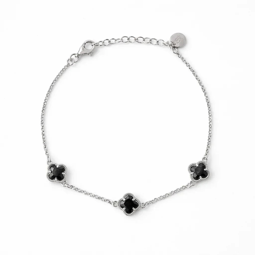 CLOVER | BRACELET WITH BLACK QUARTZ