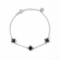 CLOVER | BRACELET WITH BLACK QUARTZ