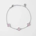 CLOVER | BRACELET WITH PINK QUARTZ