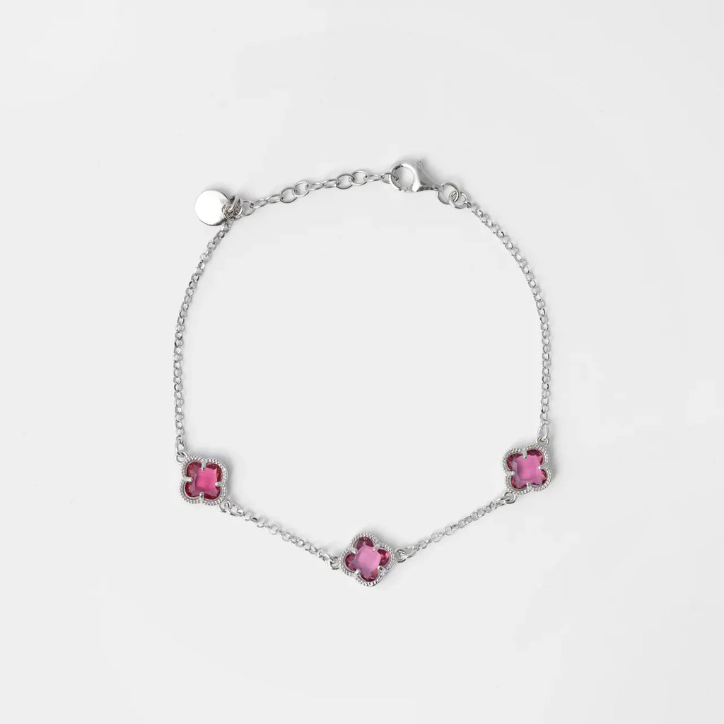 CLOVER | BRACELET WITH RED QUARTZ