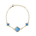 CLOVER | BRACELET WITH BLUE QUARTZ