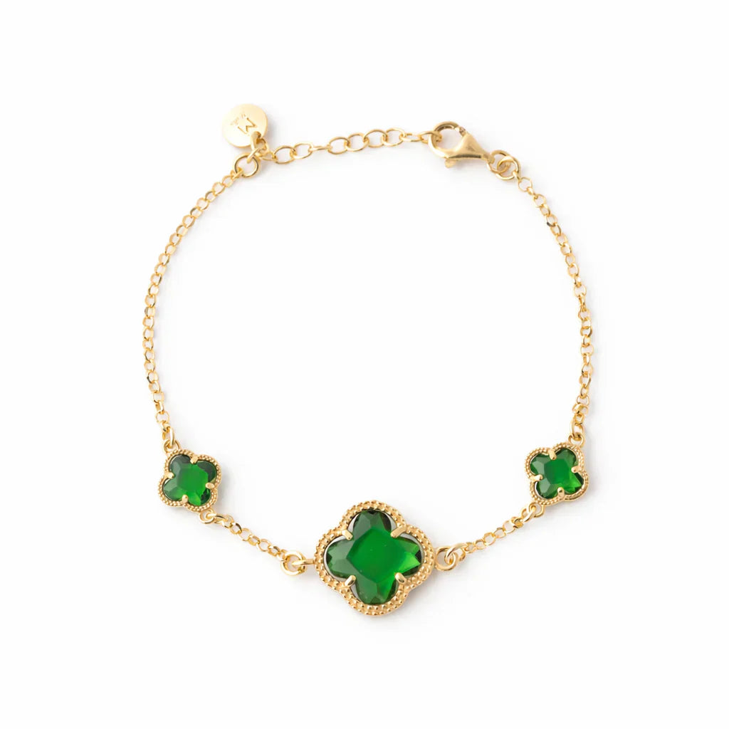 CLOVER | BRACELET WITH EMERALD QUARTZ