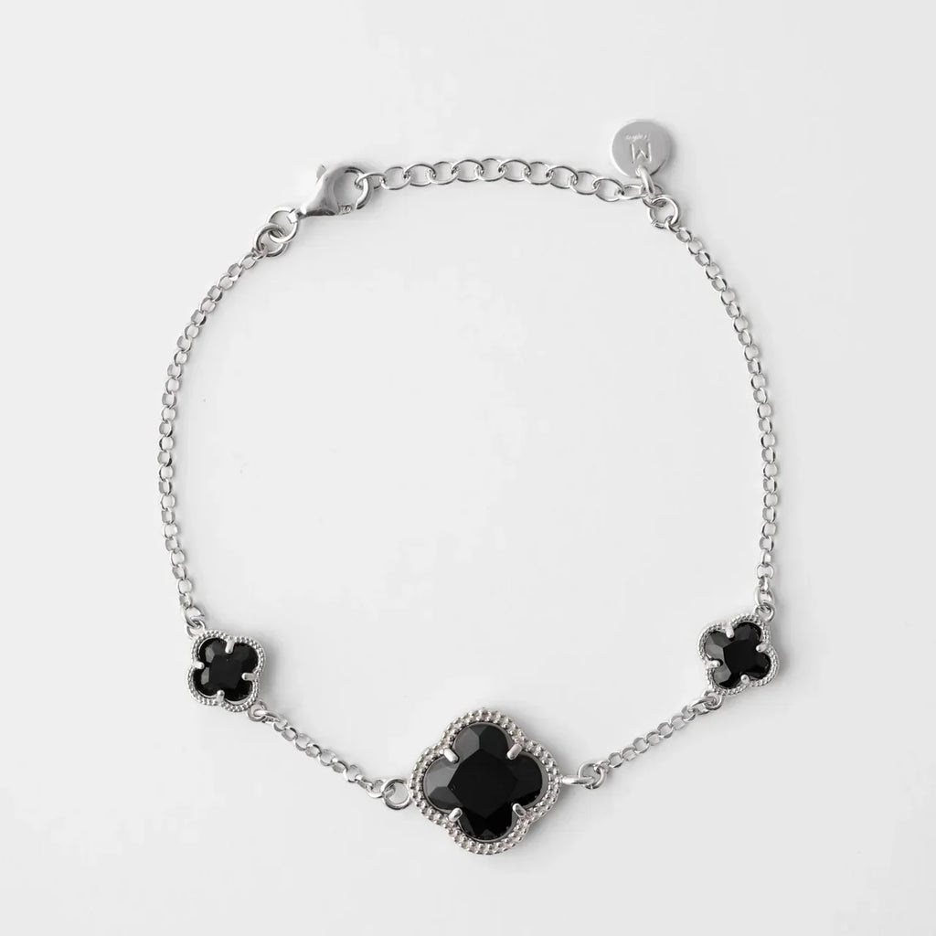 CLOVER | BRACELET WITH BLACK QUARTZ