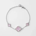 CLOVER | BRACELET WITH PINK QUARTZ