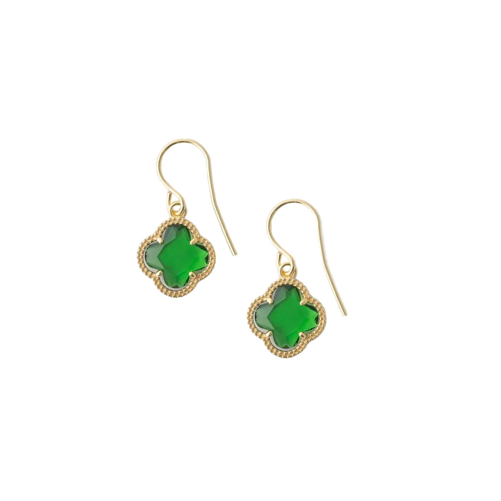 CLOVER | EARRINGS WITH EMERALD QUARTZ