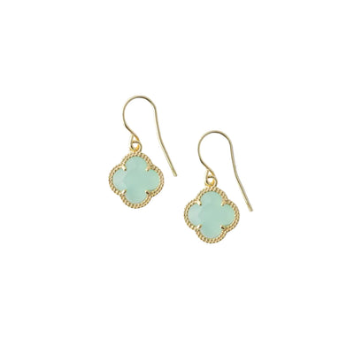 CLOVER | EARRINGS WITH GREEN QUARTZ