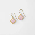 CLOVER | EARRINGS WITH PINK QUARTZ