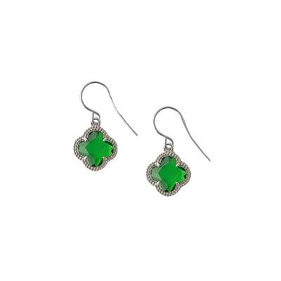 CLOVER | EARRINGS WITH EMERALD QUARTZ