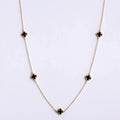 CLOVER | NECKLACE WITH PINK QUARTZ