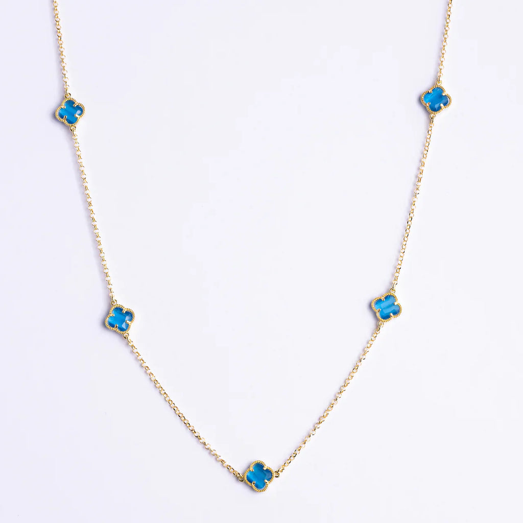 CLOVER | NECKLACE WITH BLUE QUARTZ