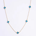 CLOVER | NECKLACE WITH BLUE QUARTZ