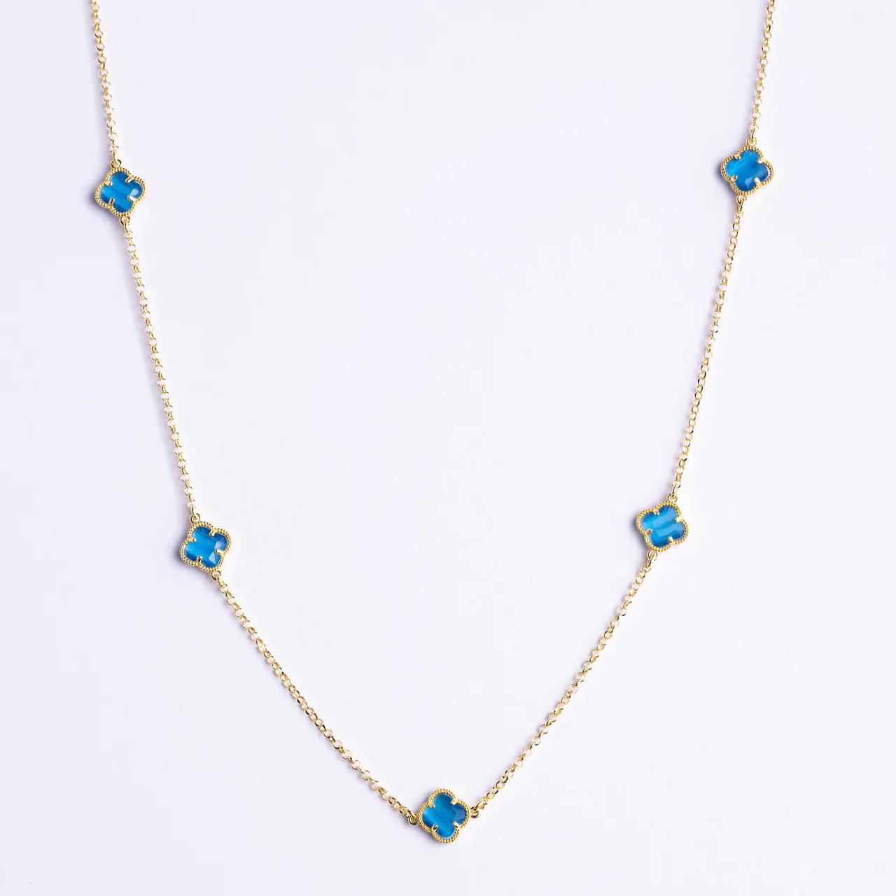 CLOVER | NECKLACE WITH BLUE QUARTZ
