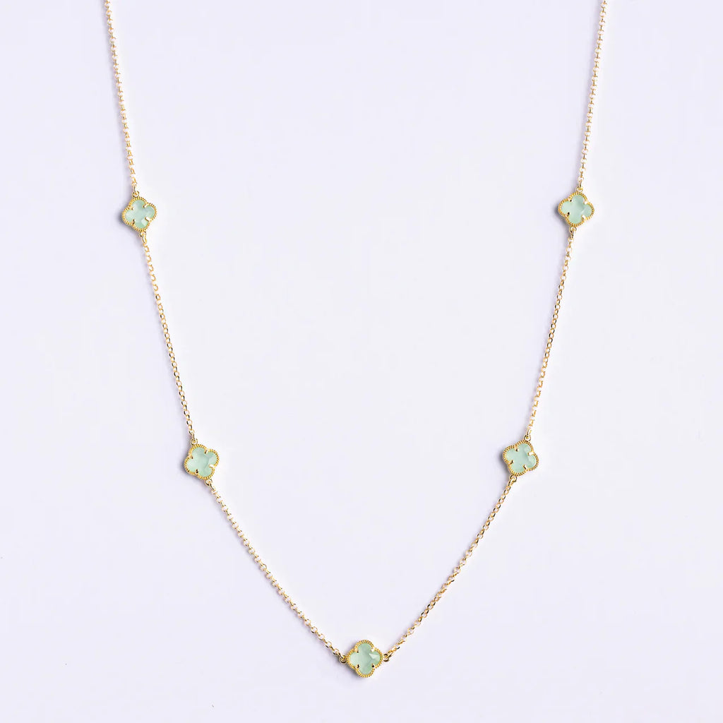 CLOVER | NECKLACE WITH GREEN QUARTZ