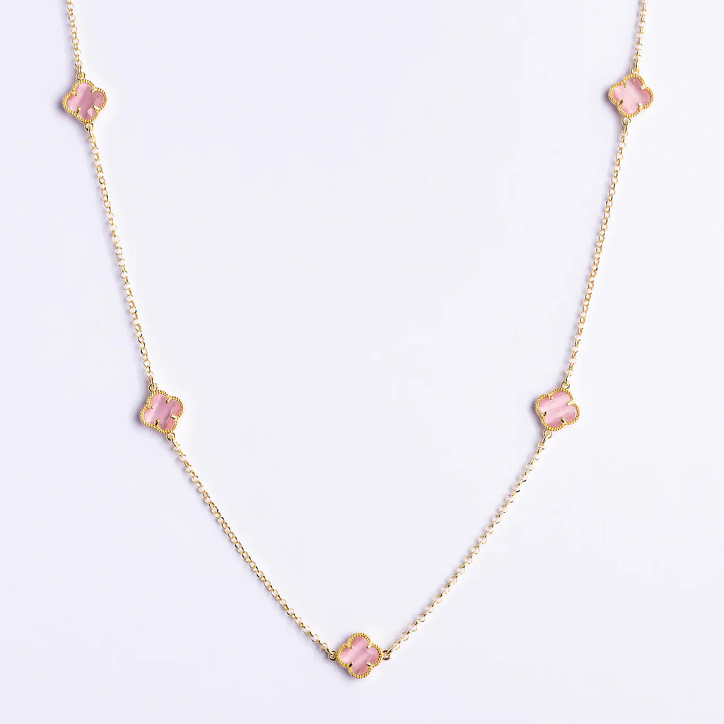 CLOVER | NECKLACE WITH EMERALD QUARTZ