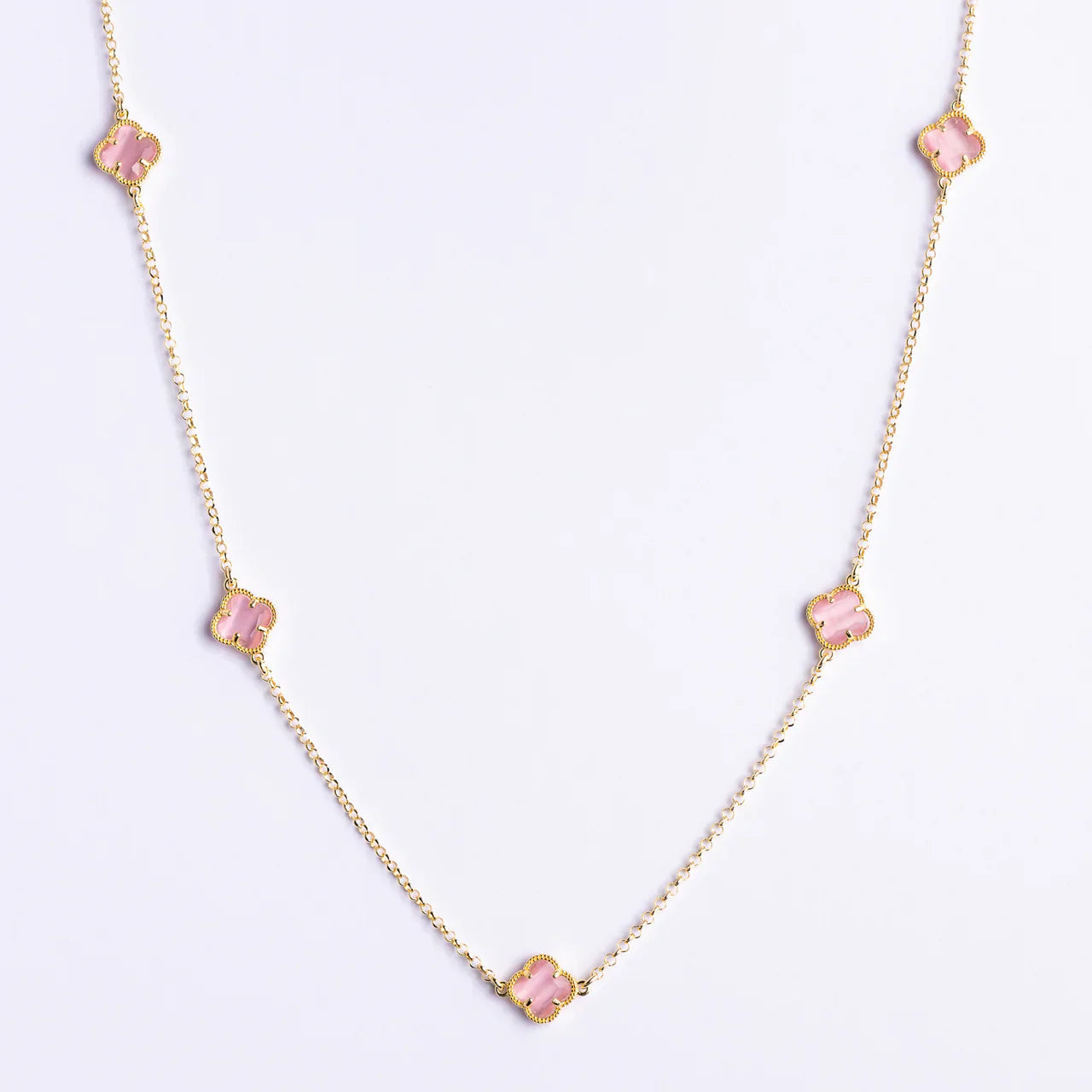 CLOVER | NECKLACE WITH EMERALD QUARTZ