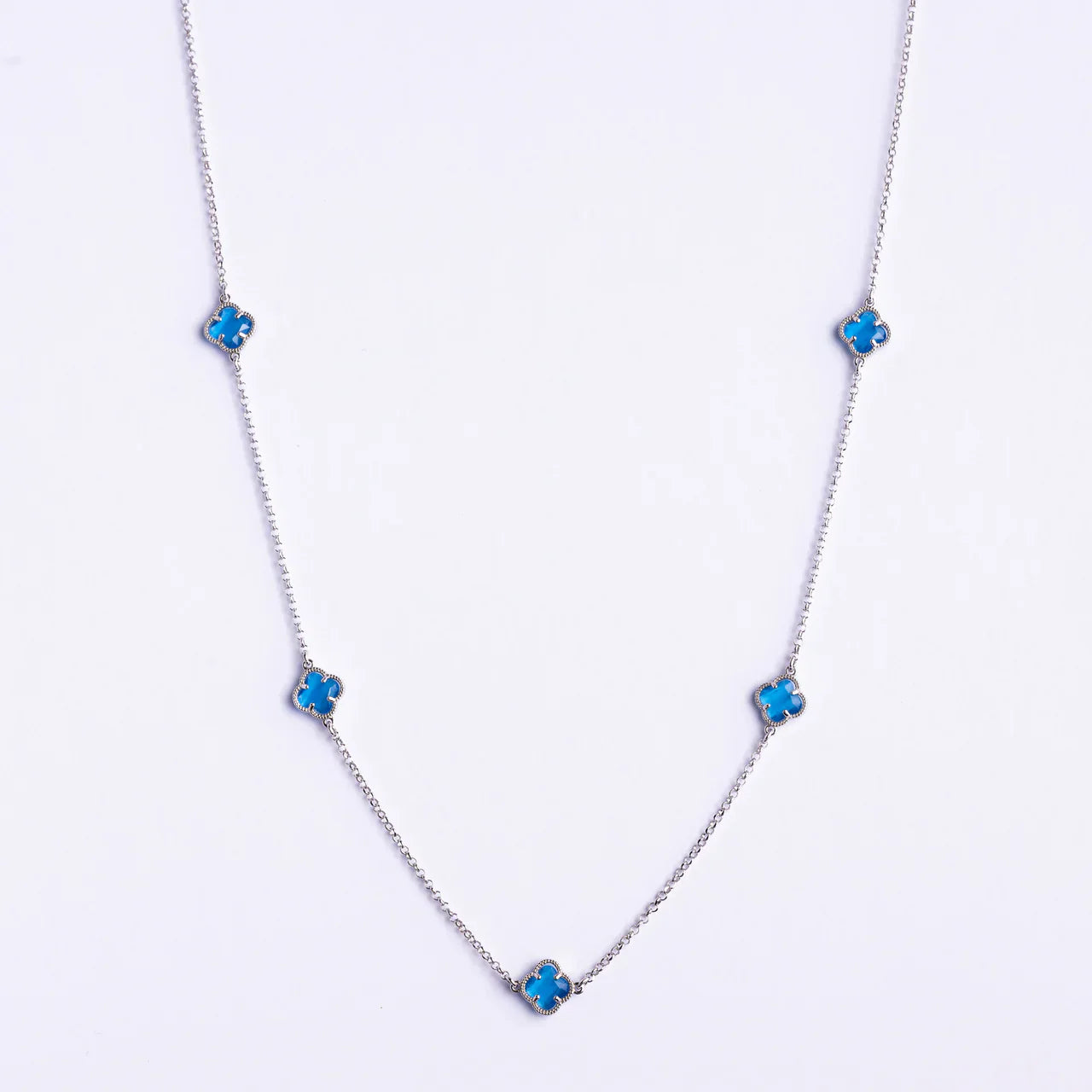 CLOVER | NECKLACE WITH GREEN QUARTZ