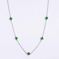 CLOVER | NECKLACE WITH EMERALD QUARTZ