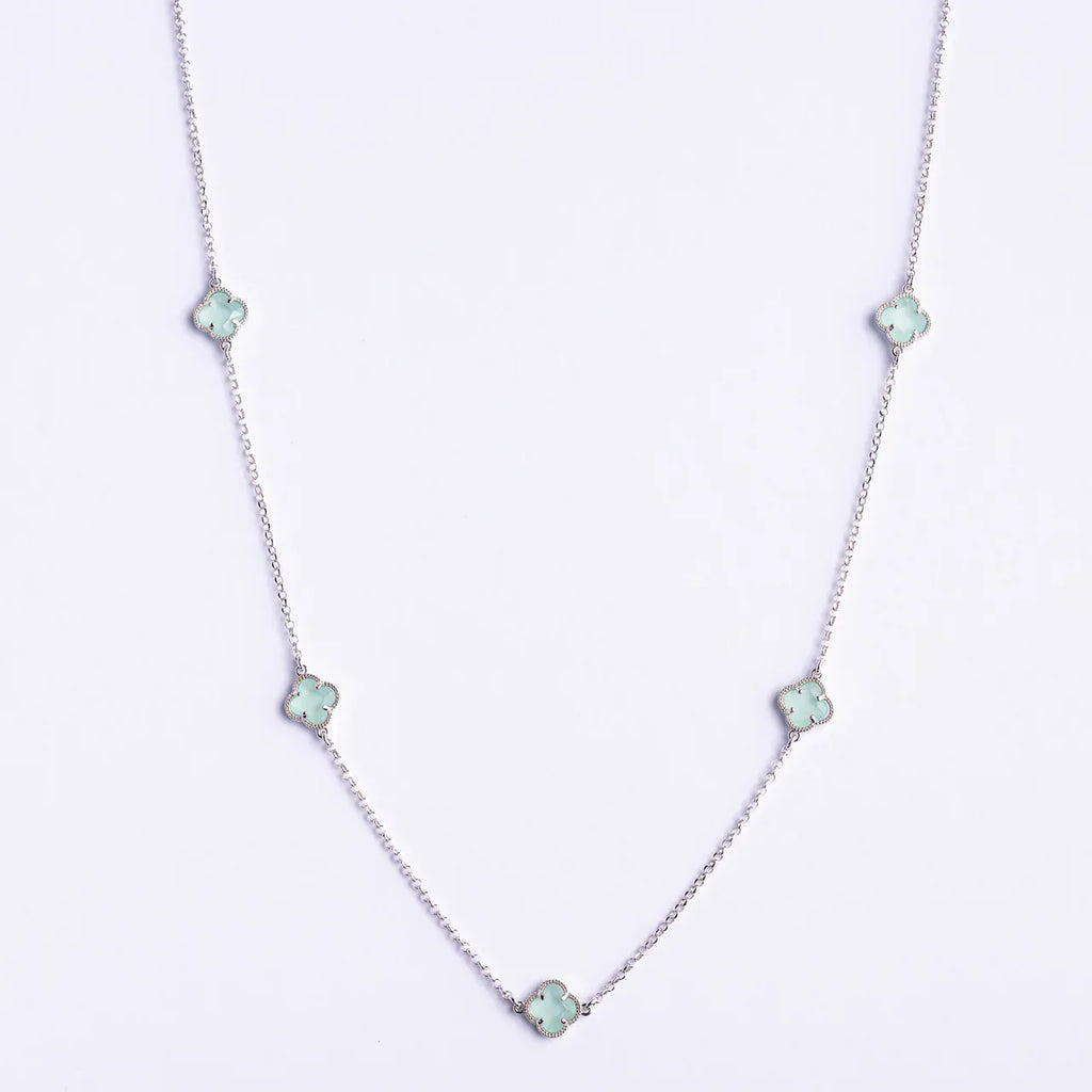 CLOVER | NECKLACE WITH BLACK QUARTZ