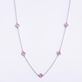 CLOVER | NECKLACE WITH PINK QUARTZ