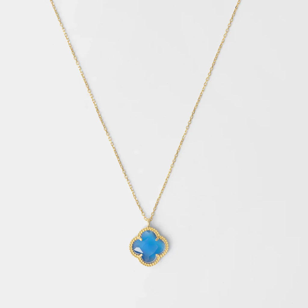 CLOVER | NECKLACE WITH BLUE QUARTZ