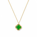 CLOVER | NECKLACE WITH PINK QUARTZ