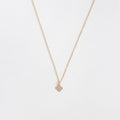 Diamond necklace clover